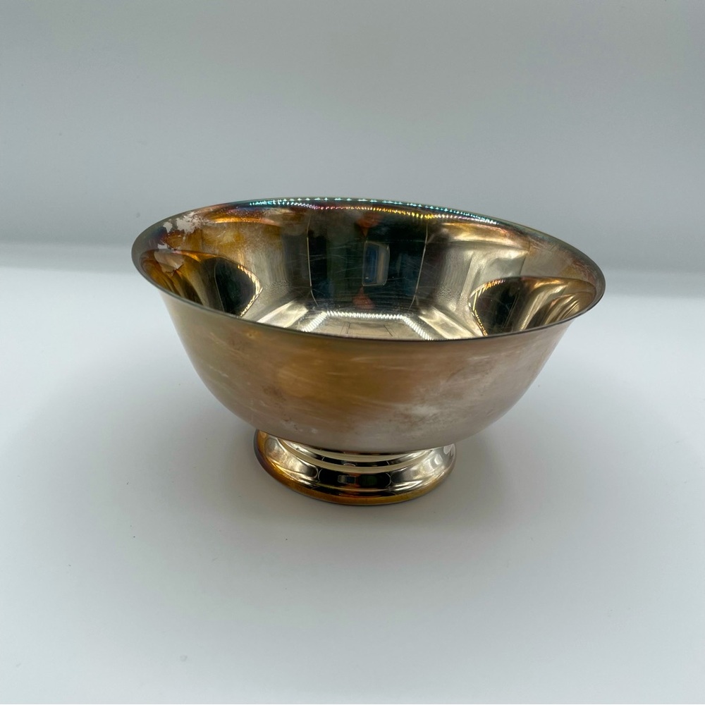 Vintage Reed & Barton Silver Plate Paul Revere Bowl 102 W/O Plastic Insert 195g